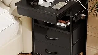 Best Selling 5 Black Night Stand With Drawers