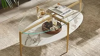 Top Rated 5 Glass Oval Coffee Table
